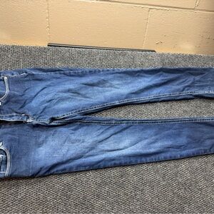 Girls Skinny Dark Blue Stretch Jeans